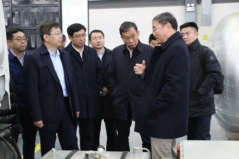 山东枣庄市政府领导一行莅临氢阳能源考察调研